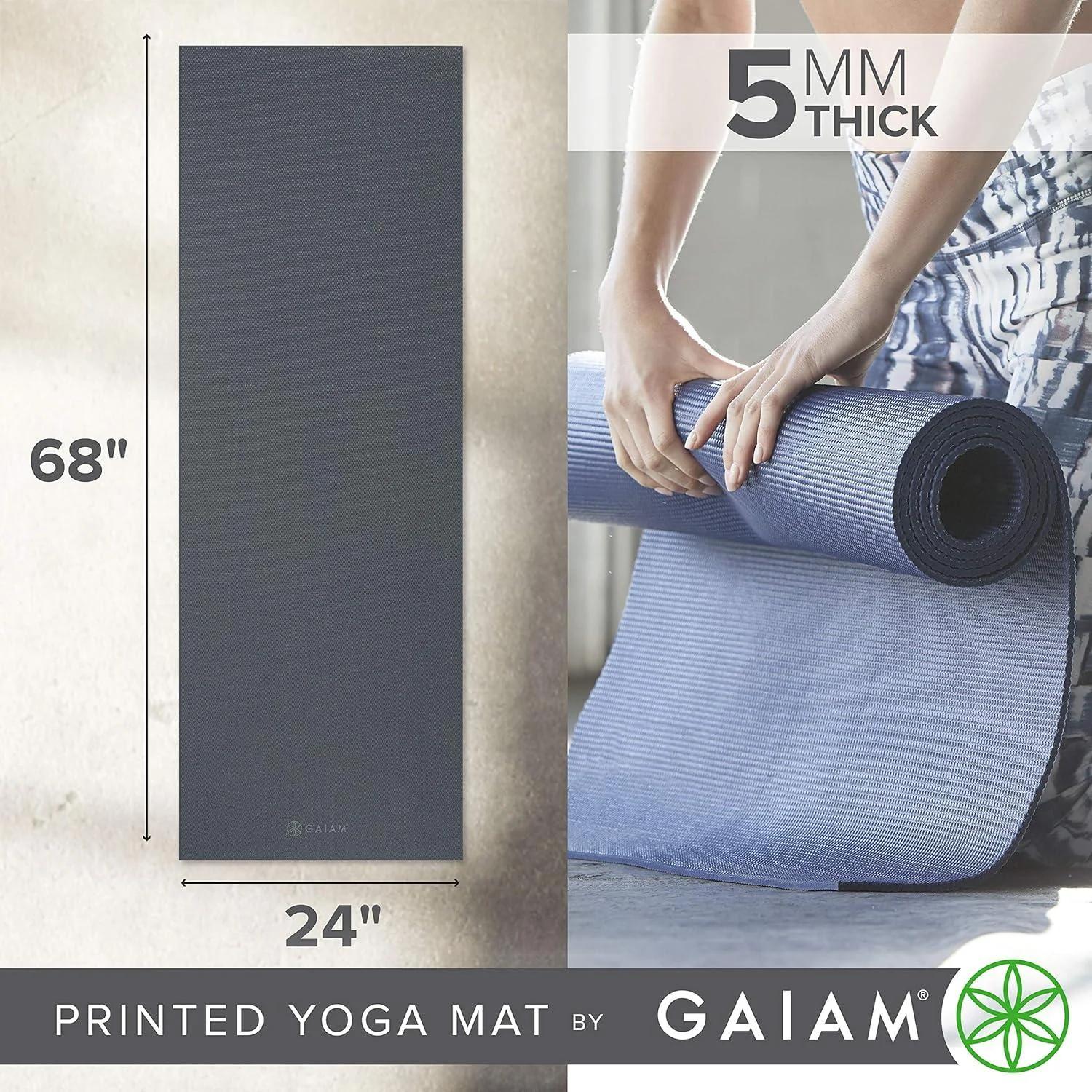 5mm Solid Yoga Mat - Image 5
