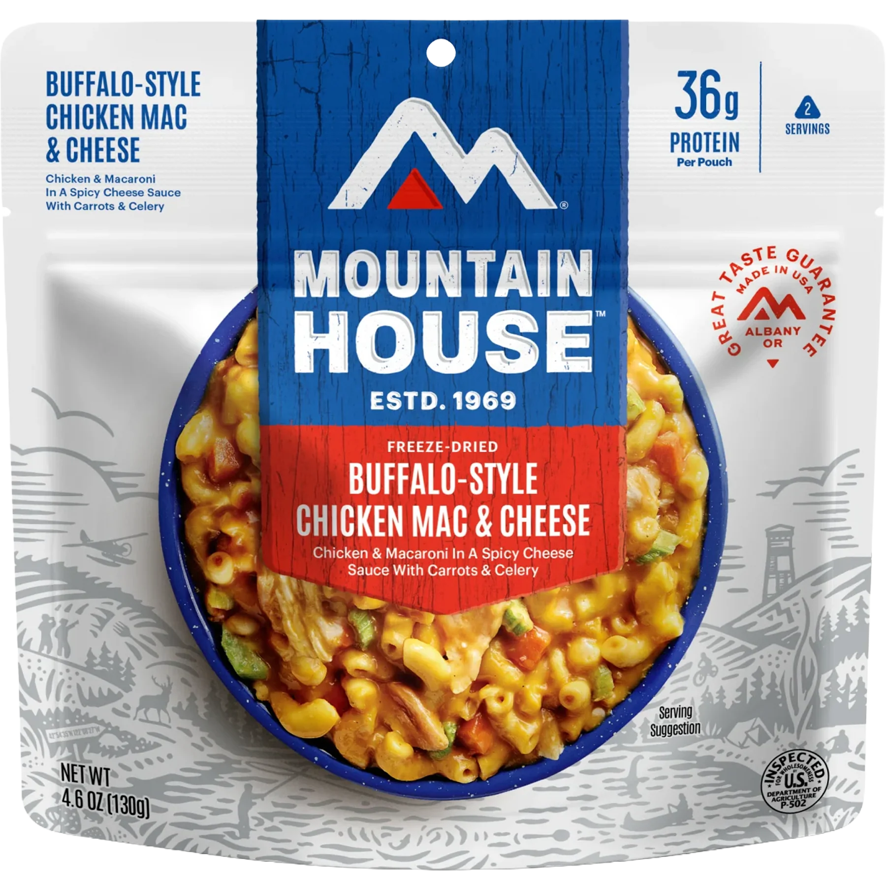 Buffalo-Style Chicken Mac & Cheese (2 Servings)