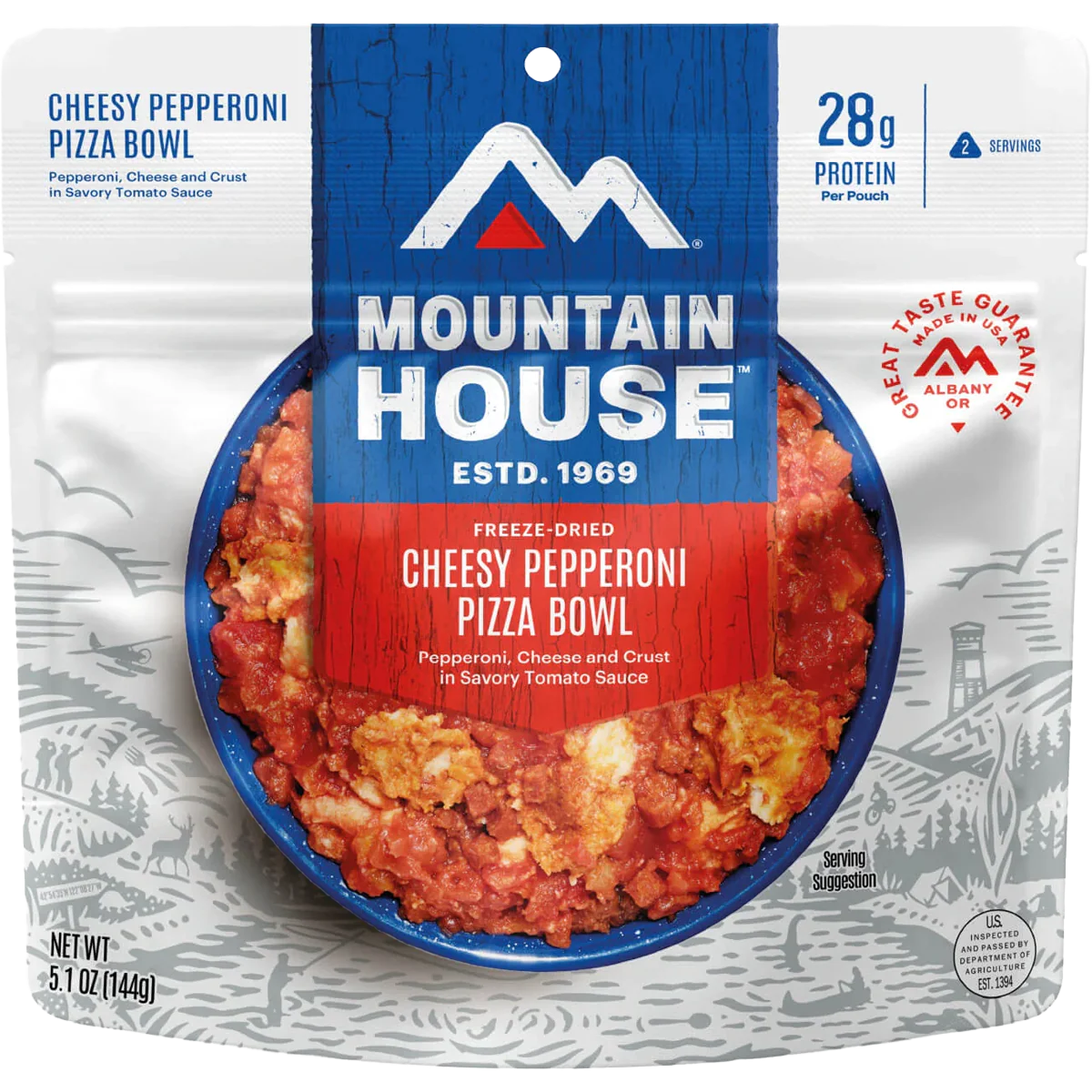 Cheesy Pepperoni Pizza Bowl (2 Servings)