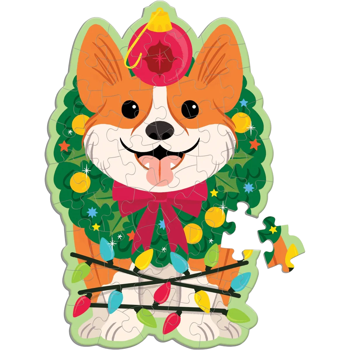 Christmas Corgi 48 Piece Scratch & Sniff Puzzle - Image 3