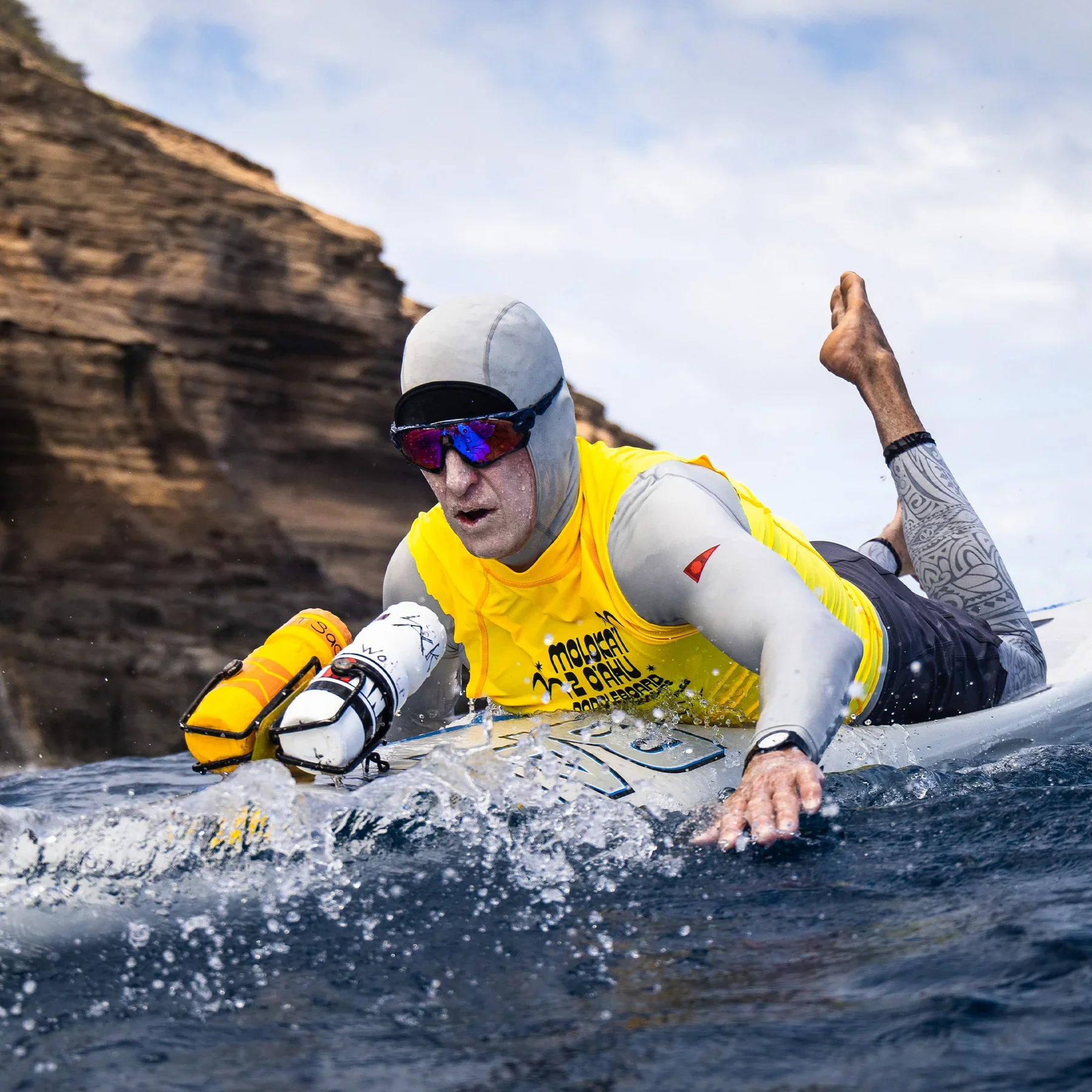 Men's Long Sleeve Hooded Rashguard - Image 5