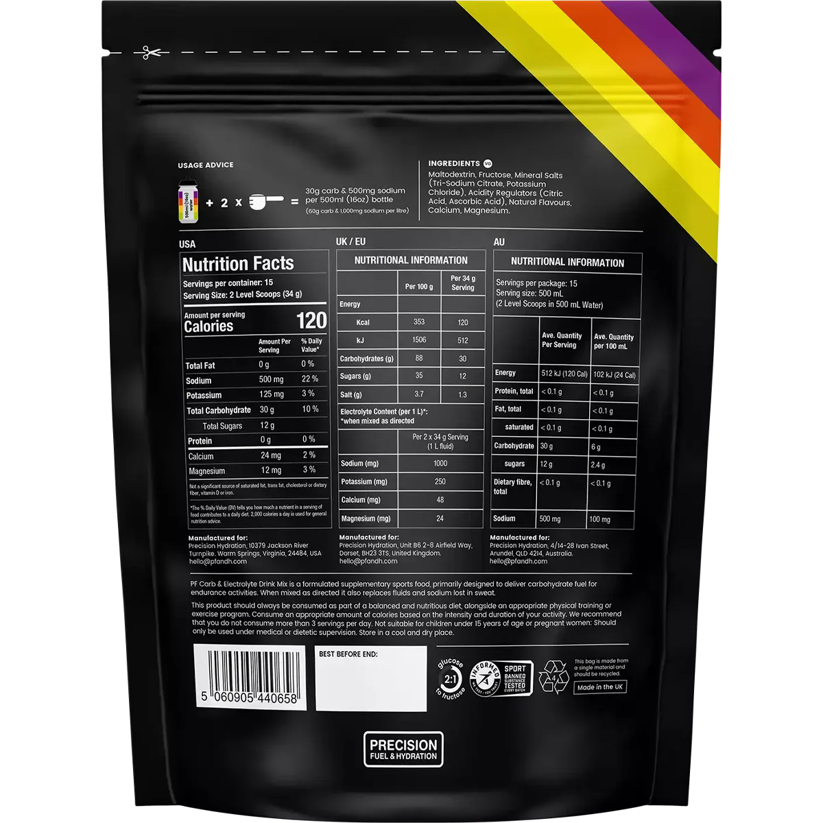 Carb & Electrolyte Drink Mix (15 Servings) - Image 2