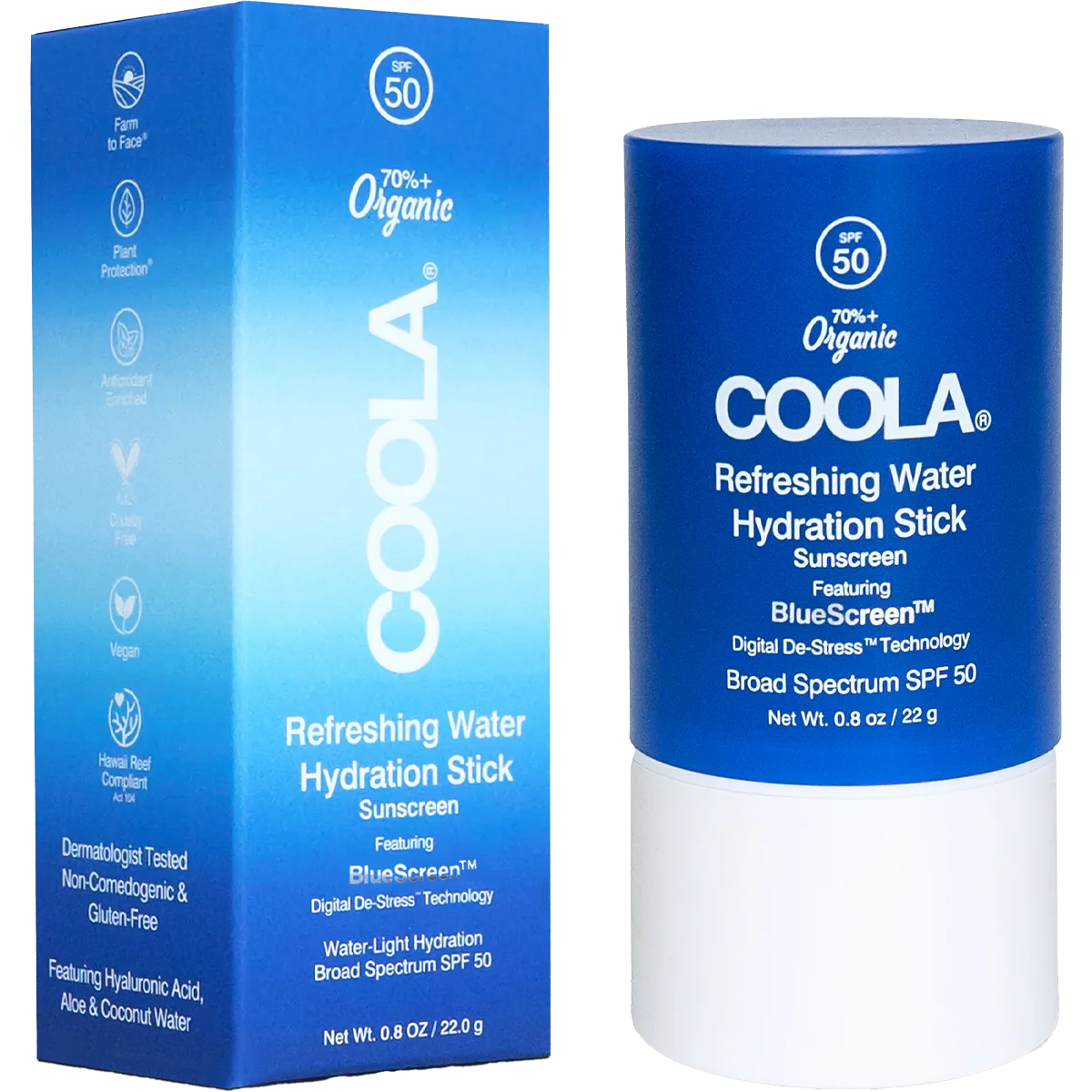 Refreshing Water Hydration Stick Organic Face Sunscreen SPF 50