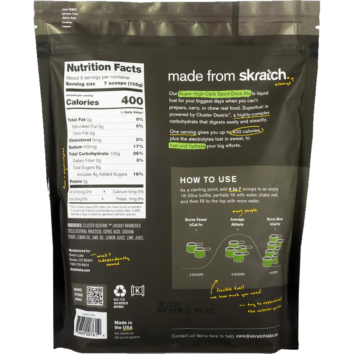 Super High-Carb Drink Mix (8 Servings) - Image 5