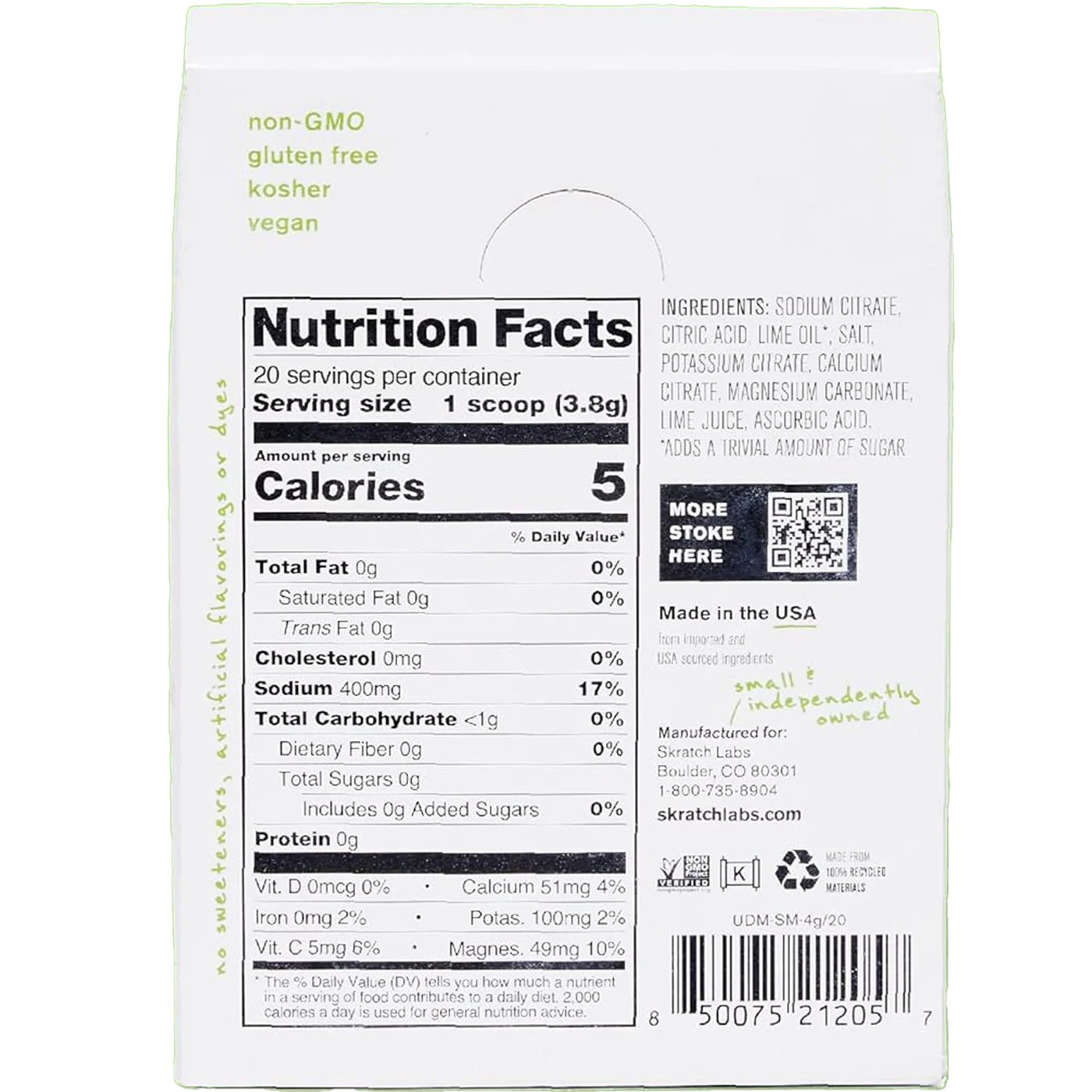 Unsweetened Hydration Sport Drink Mix (Single Serving) - Image 5
