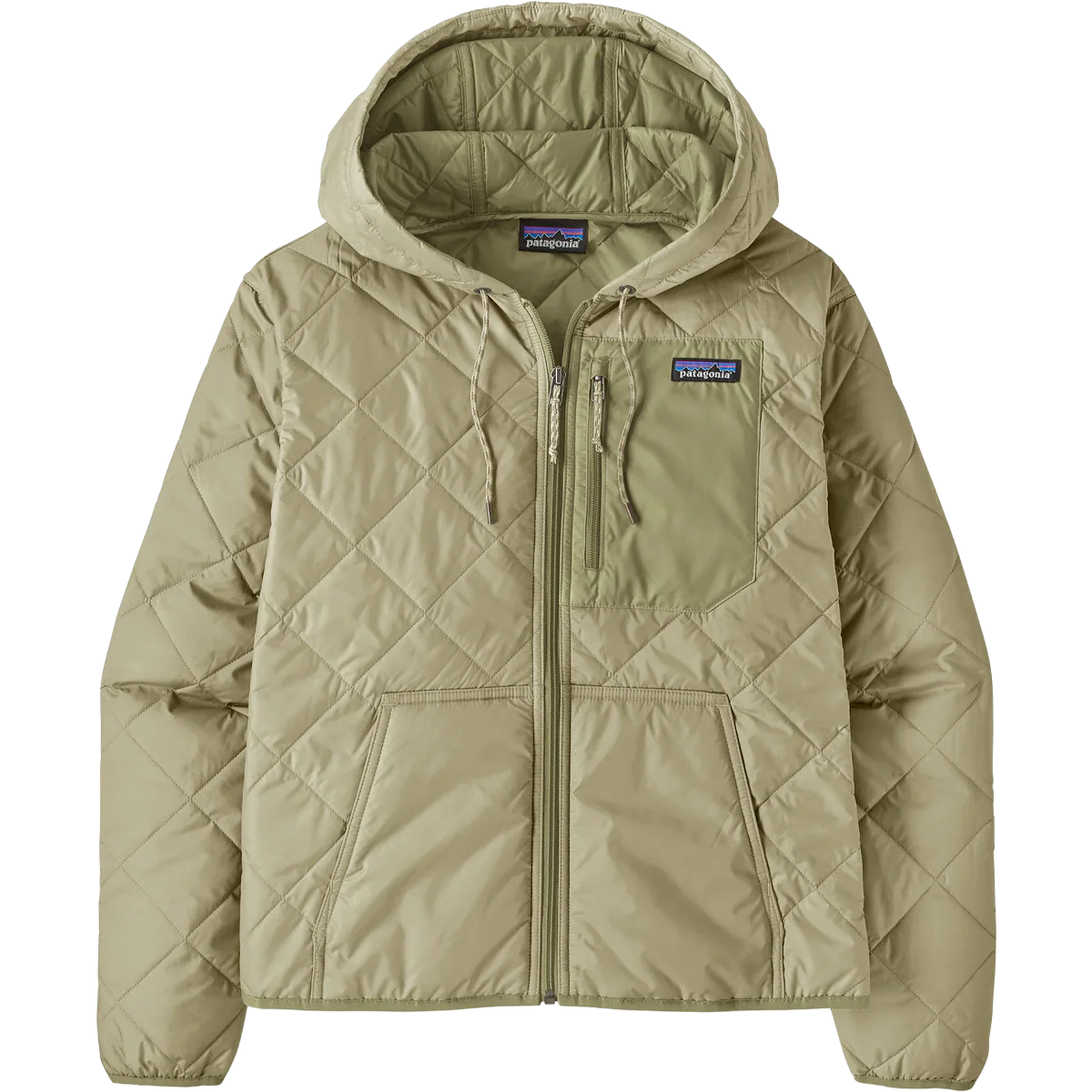 Women's Diamond Quilt Bomber Hoody - Image 4