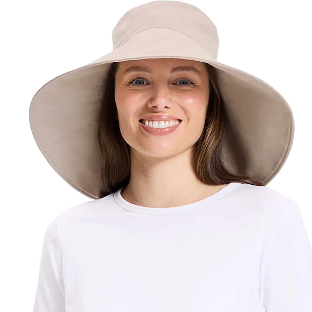 Women's Ultra Wide Cotton Linen Hat UPF 50+ - Image 3