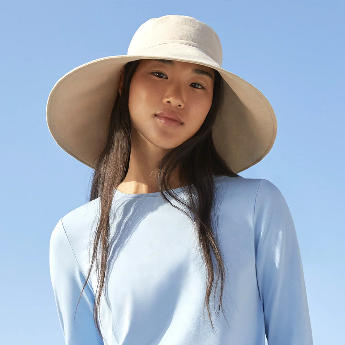 Women's Ultra Wide Cotton Linen Hat UPF 50+ - Image 7
