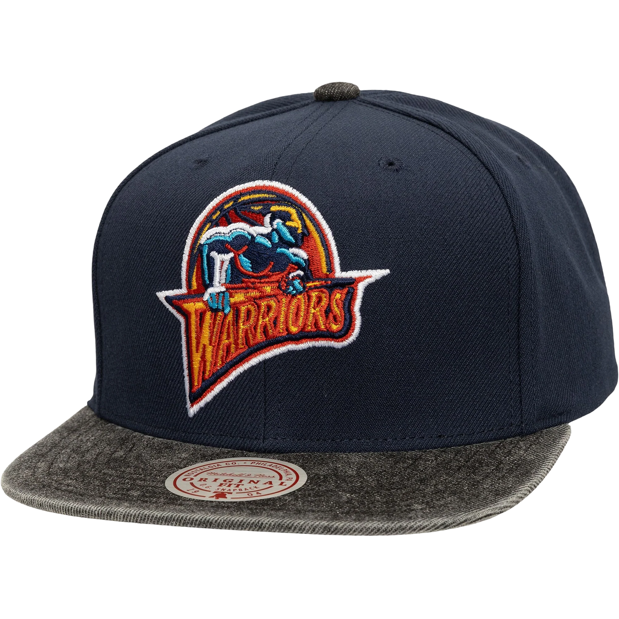 Warriors Denim Patchwork Snapback