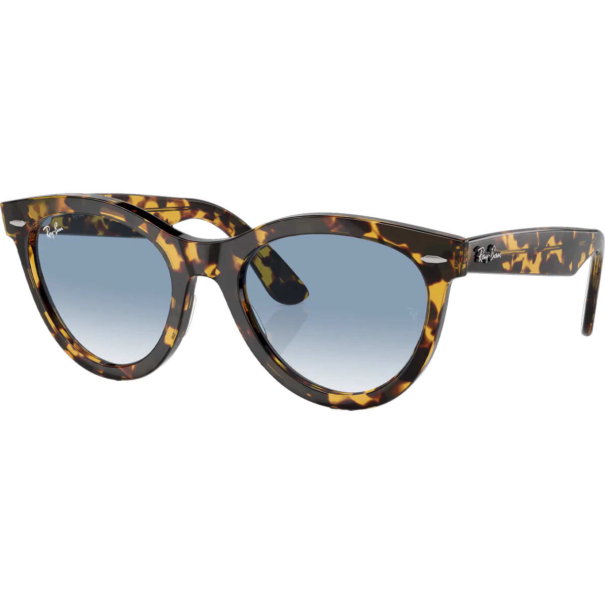 Wayfarer Way - Polished Yellow Havana/Clear & Blue - Image 2