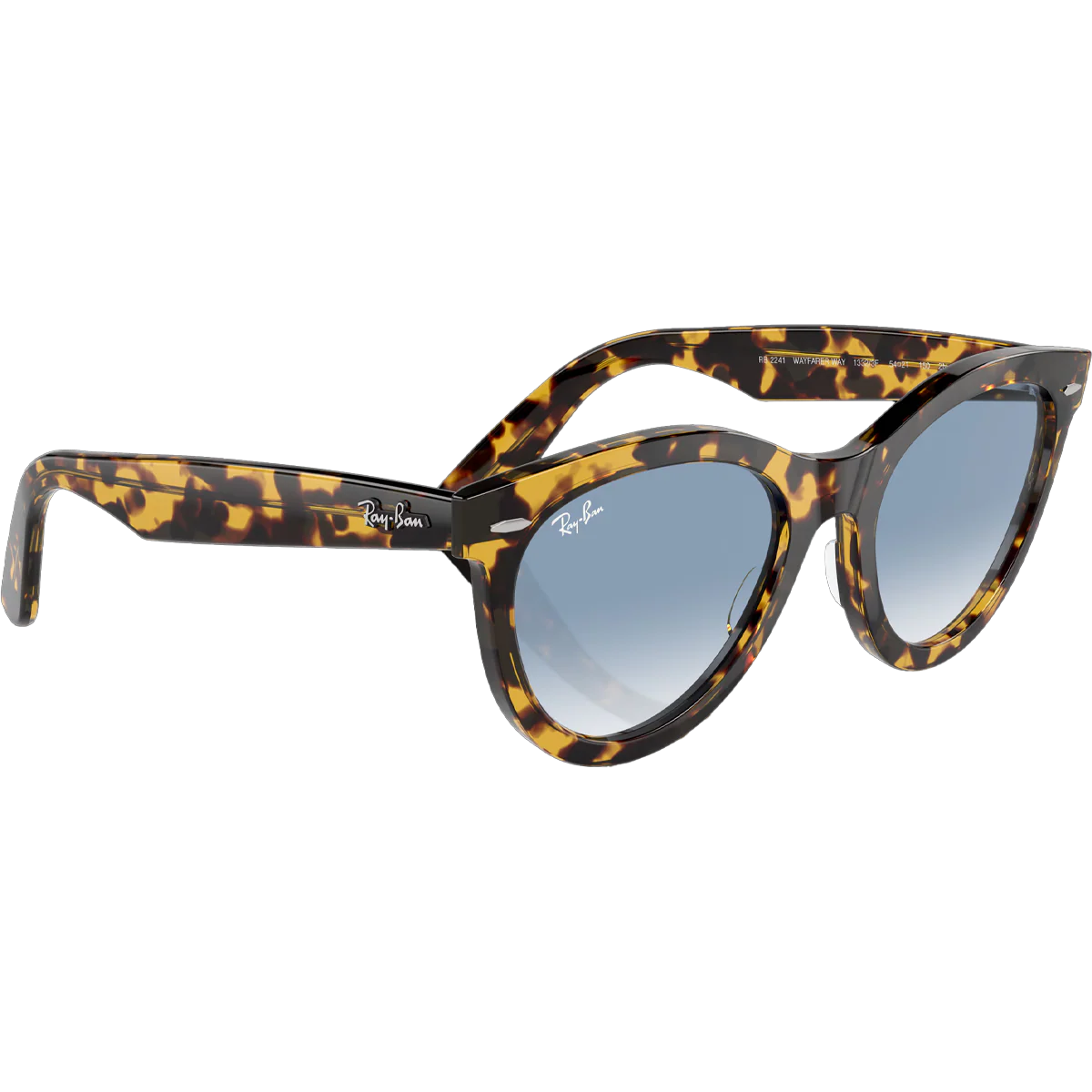 Wayfarer Way - Polished Yellow Havana/Clear & Blue - Image 5