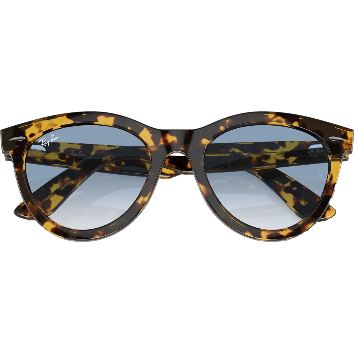 Wayfarer Way - Polished Yellow Havana/Clear & Blue - Image 6
