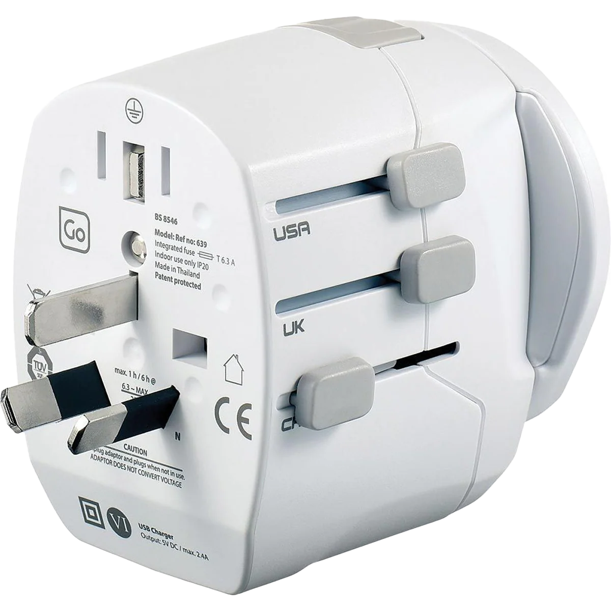 Worldwide Grounded Adaptor USB - Image 8